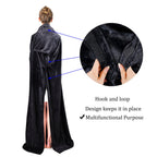 Women’s Fleece Blanket with Sleeves and Pockets Cozy Wearable Throw for Home and Travel