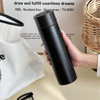 Women's Insulated Stainless Steel Water Bottle Double Wall Vacuum Leak-Proof Lid