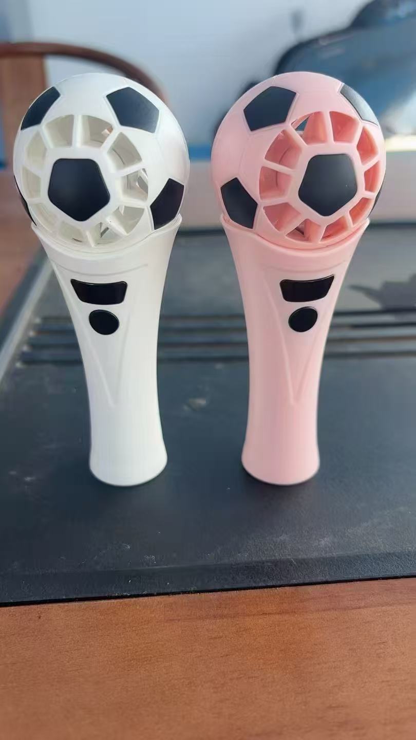 Portable Soccer Ball Fan Adjustable Speed Lightweight Handheld Cooling Fan for Sports Fans