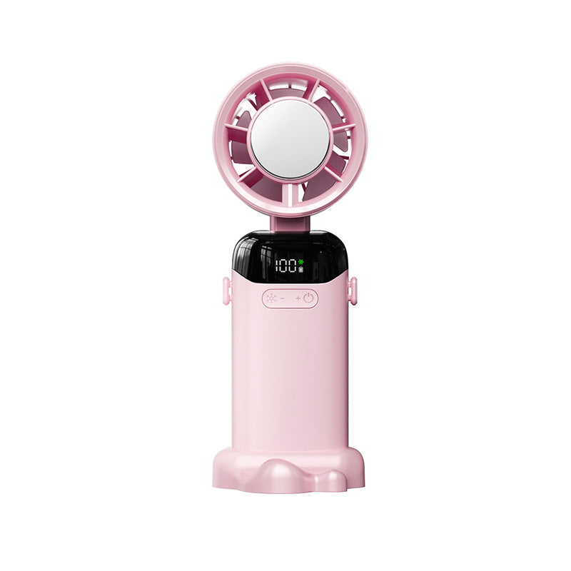 Harrow Portable Handheld Fan with Turbo Motor, Multiple Speeds, Built-In Battery, LED Display