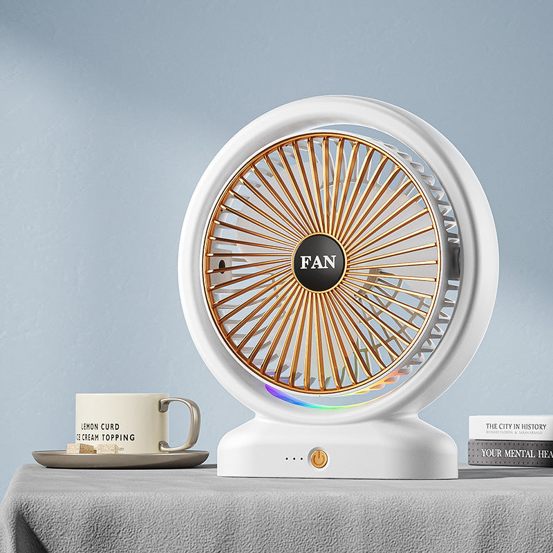 Personalized Desk Fan Quiet Operation Adjustable Speed 360° Rotation Compact Design