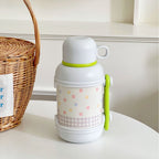 Insulated Floral Pattern Thermos Bottle for Women Leak-Proof Travel Water Flask