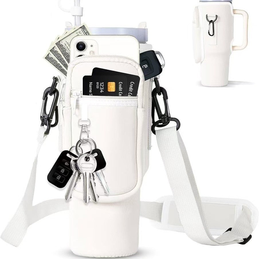 Women's Insulated Water Bottle with Versatile Carrying Bag Durable and Stylish Design