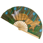 Women's Folding Fan with Creative Drag Motif Lightweight Stylish Accessory