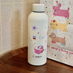 Insulated Water Bottle for Women Double-Walled BPA-Free Playful Animal Design Leak-Proof