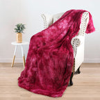 Brehn Ladies Snuggle Blanket Soft Hypoallergenic Fleece Cozy Throw for Living Room Bedroom