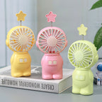 Mini Portable Fan with Star Attachment Unisex Compact Quiet Personal Fan