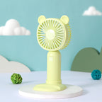 Portable USB Desk Fan with Animal Ears Quiet Compact Lightweight