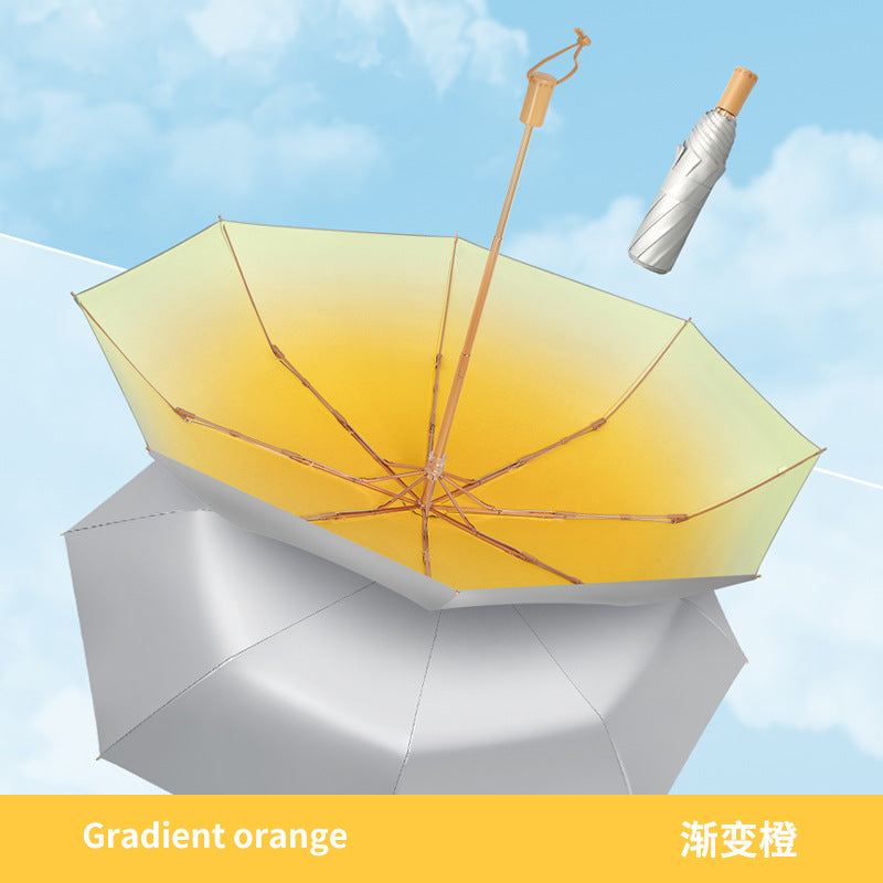 Women’s Sun Protection Umbrella UV Protection Windproof Compact Lightweight Sunshade