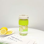 Women’s Insulated Water Bottle with Fruit Infuser Leak-Proof Lid Double-Walled Vacuum Flask