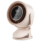 Portable Digital Air Circulator Fan Compact Lightweight Whisper-Quiet Adjustable Tilt