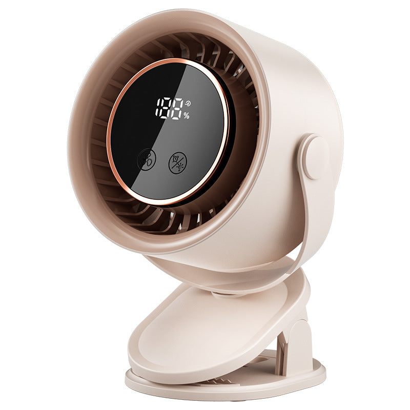Portable Digital Air Circulator Fan Compact Lightweight Whisper-Quiet Adjustable Tilt