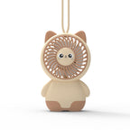 Portable USB Rechargeable Cat Fan for Women Lightweight Personal Cooling