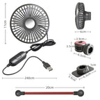 Portable Desktop USB Fan Adjustable Speed Compact Personal Cooling Fan