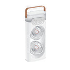 Remote Control Mist Fan Dual Fan Function Compact Indoor Outdoor Cooling