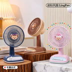 USB Desk Fan Rechargeable Portable Quiet Mini Fan with Adjustable Head and Non-Slip Base