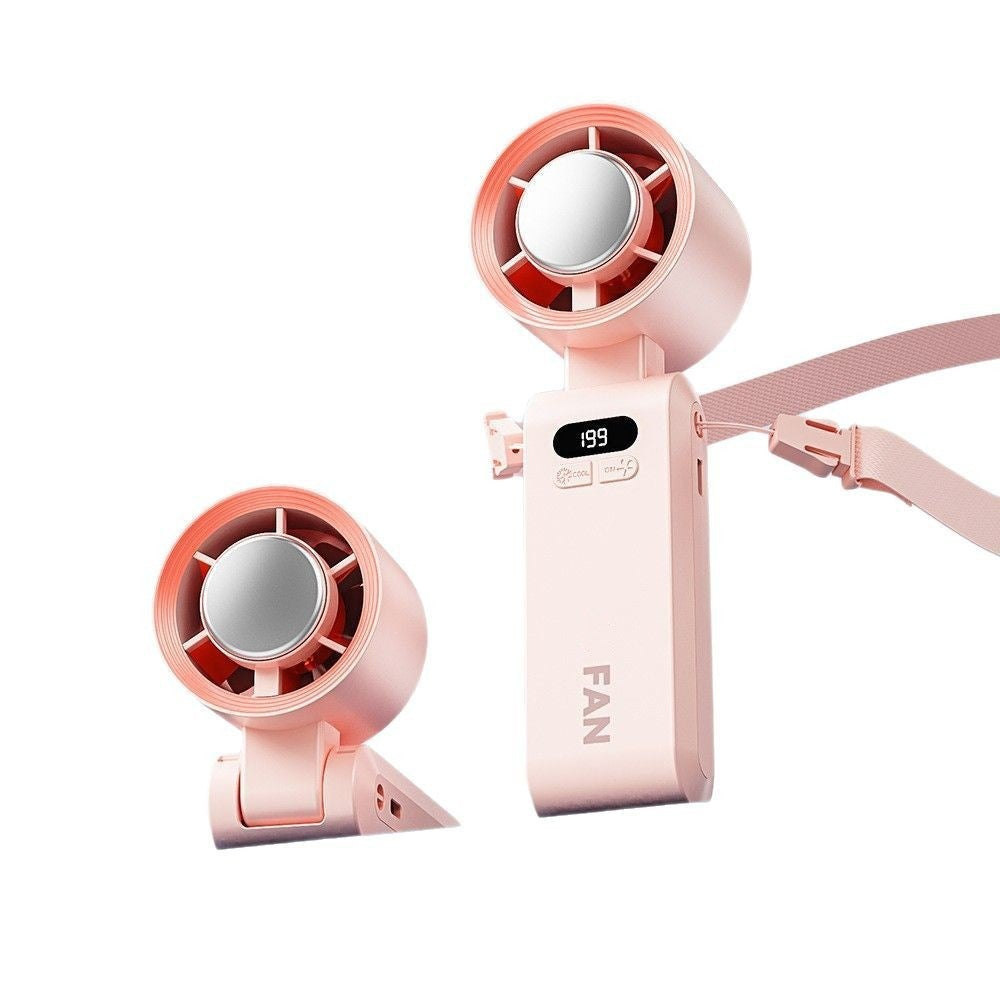 Harrow Portable Dual Fan with Adjustable Speeds and Rotating Head for Personal Cooling