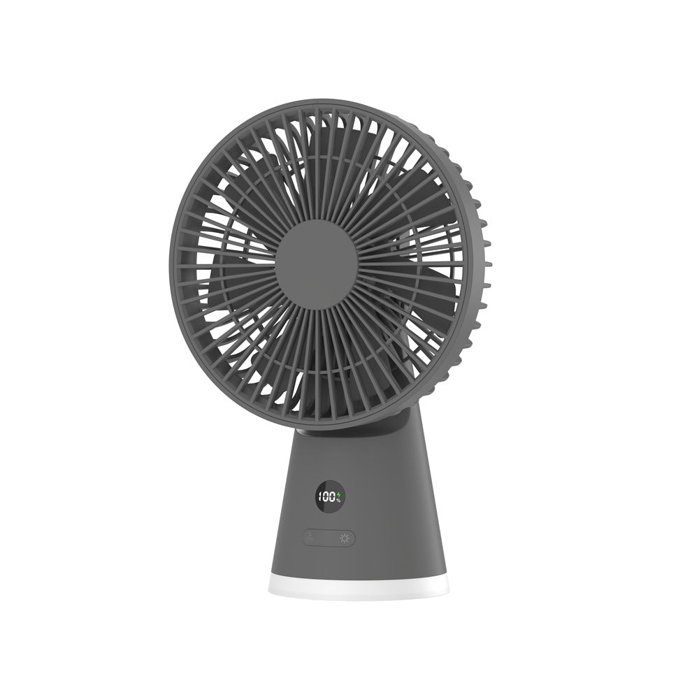 Portable Personal Fan with LED Display Adjustable Speed Lightweight Rechargeable