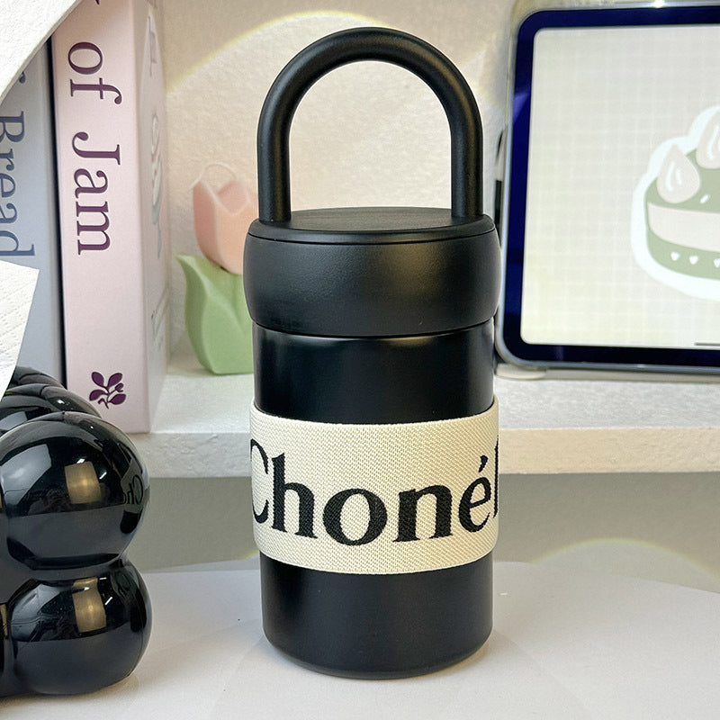 Ladies Insulated Water Bottle with Ergonomic Carry Handle BPA-Free Thermal Flask