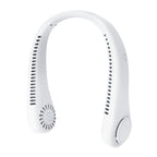 Rechargeable Portable Neck Fan Unisex Quiet Dual Fans Adjustable Air Levels