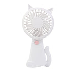 Portable USB Hand Fan for Women Cat Design Adjustable Speed Ergonomic Grip