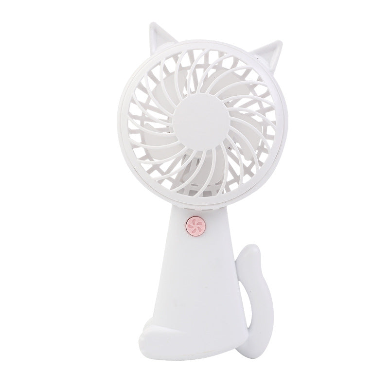 Portable USB Hand Fan for Women Cat Design Adjustable Speed Ergonomic Grip
