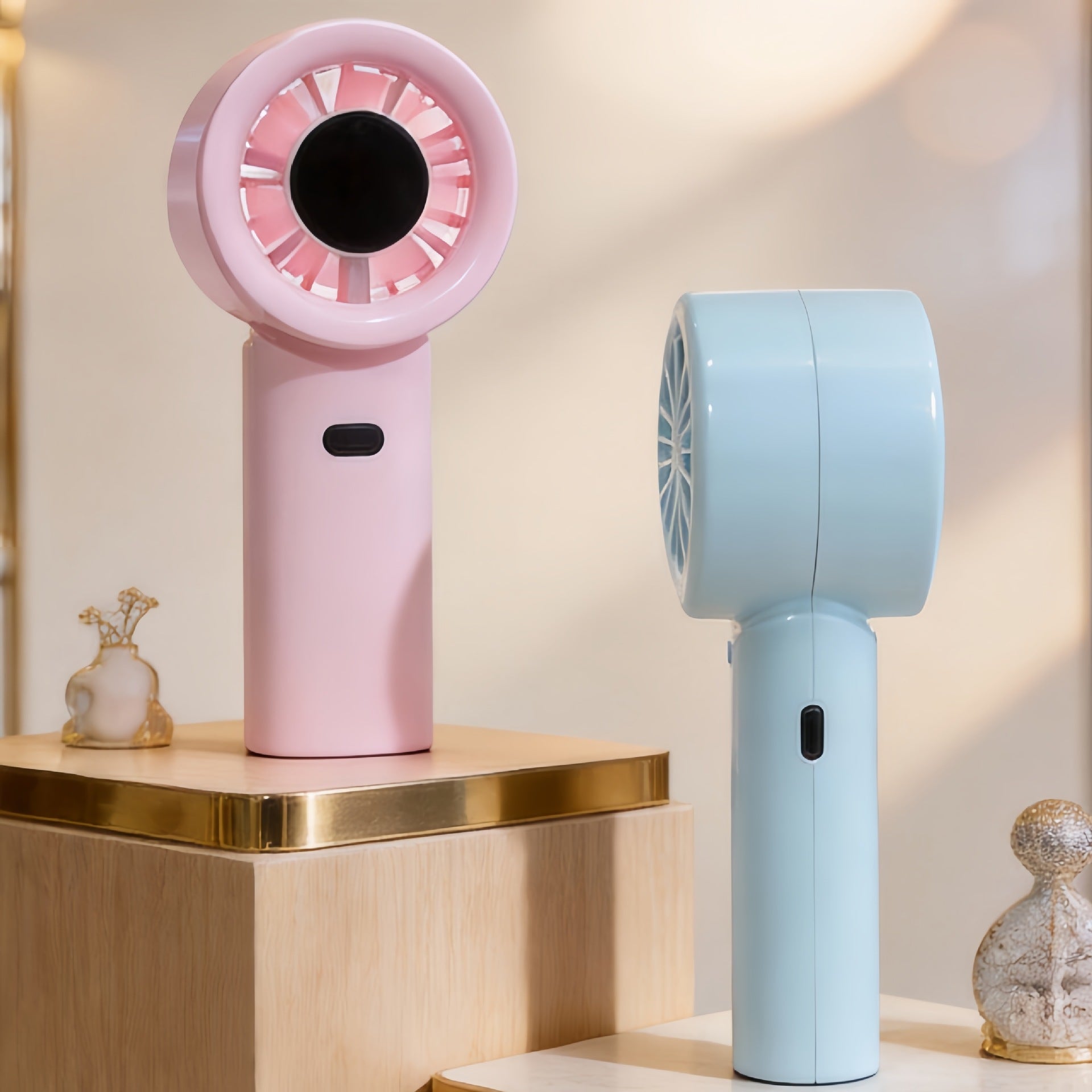 Portable USB Hand Fan for Women with Ergonomic Design Compact Rechargeable Personal Cooling Fan