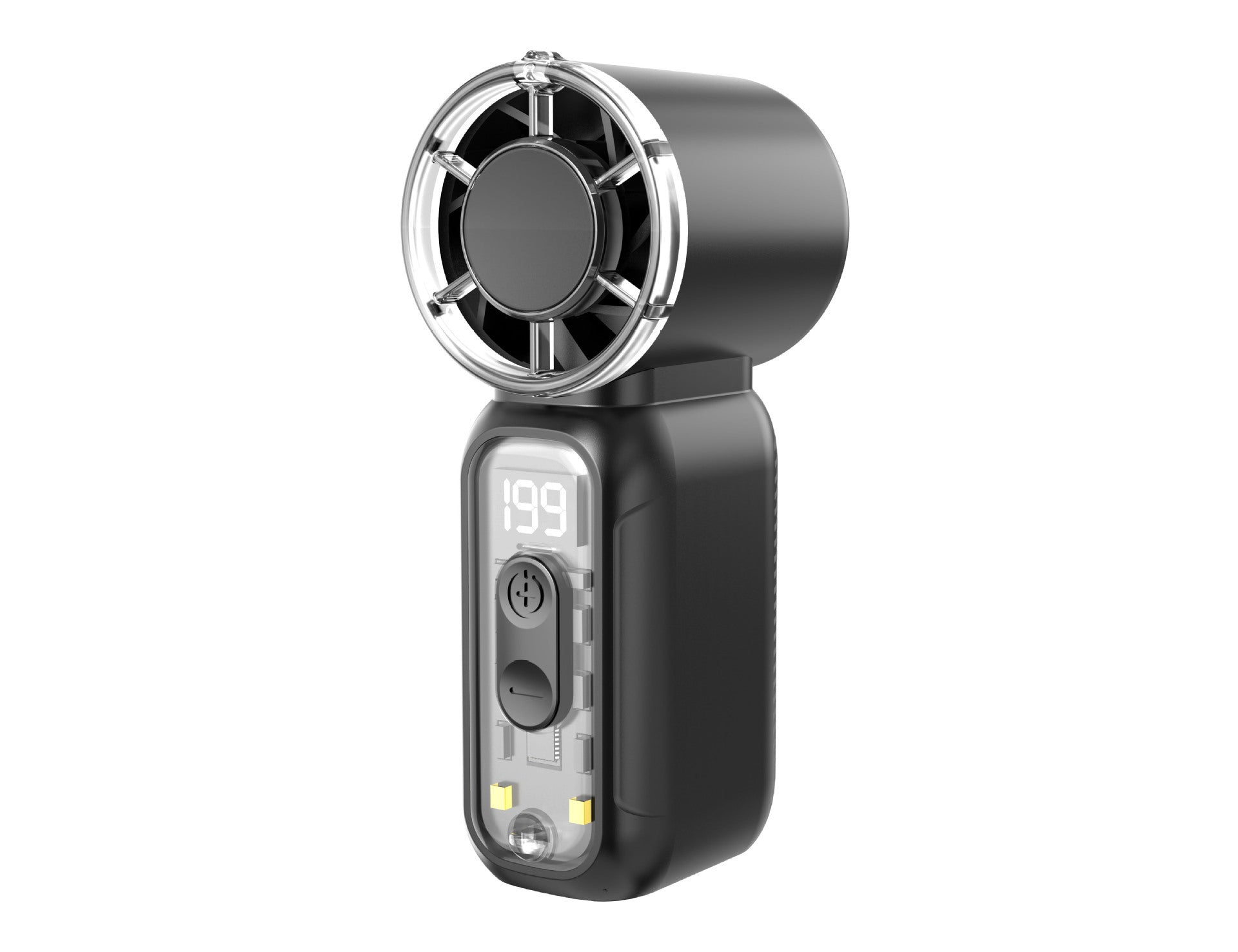 Portable Mini Fan Lightweight Handheld with Variable Speed and LED Display