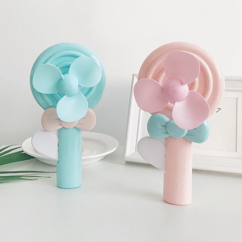 Portable Handheld Fan Candy Design Lightweight Quiet Operation for Women