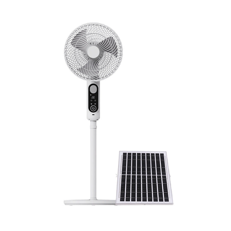 Brehn Multifunctional Solar and USB Stand Fan with Remote Control and Timer