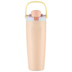 Stainless Steel Vacuum Insulated Water Bottle Double-Walled Leak-Proof with Carry Handle