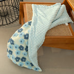 Women's Soft Microfiber Blanket Floral Pattern Cozy Throw for All Seasons