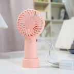Portable Handheld Fan with Ergonomic Design USB Rechargeable Compact Personal Cooling Fan