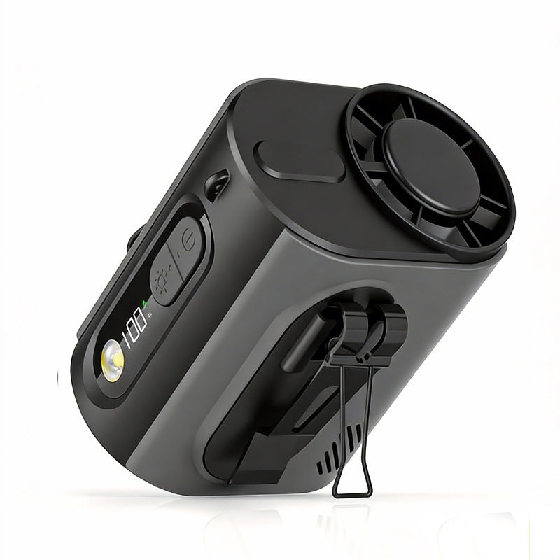 Harrow Multi-Function Outdoor Cooling Fan with LED Flashlight Portable Rechargeable