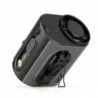 Multi-Function Outdoor Cooling Fan with LED Flashlight Portable Rechargeable Battery Powered