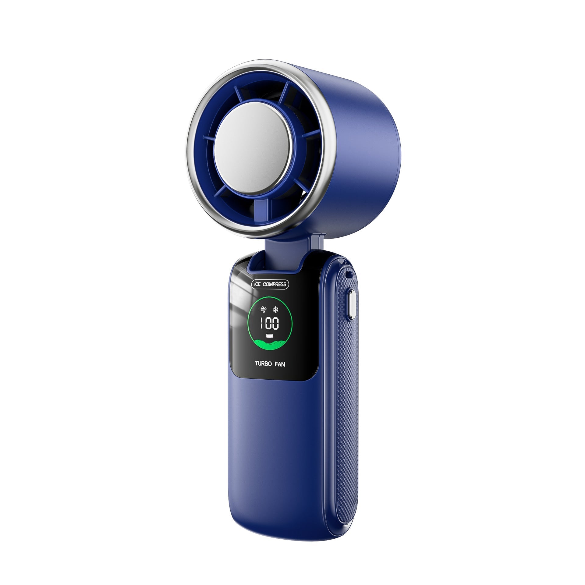 Turbo-Charged Portable Handheld Fan Rechargeable Quiet Operation Compact Design