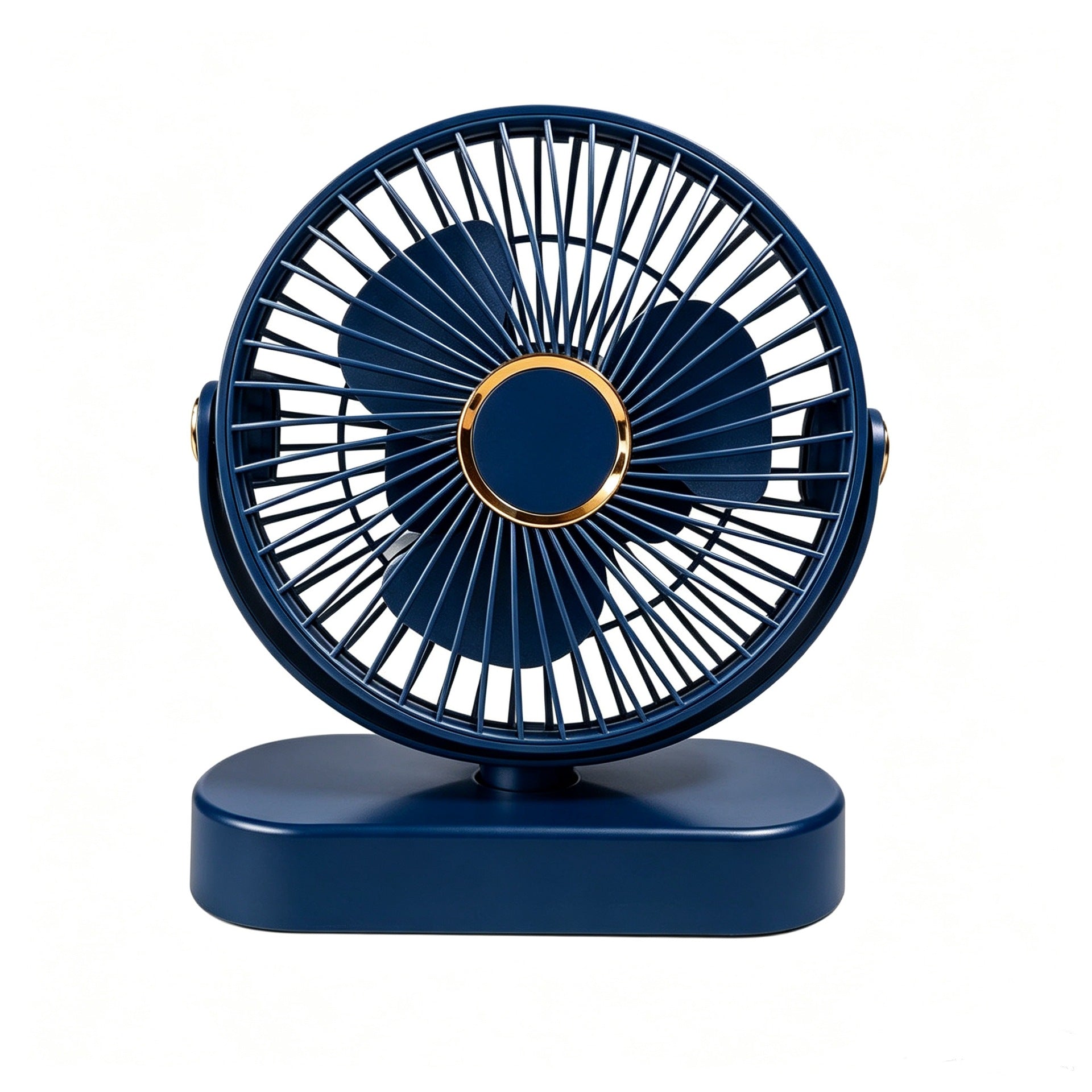 Ladies Table Fan Elegant Design Gold Accent Quiet Operation