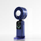 Turbo-Charged Portable Handheld Fan Rechargeable Quiet Operation Compact Design