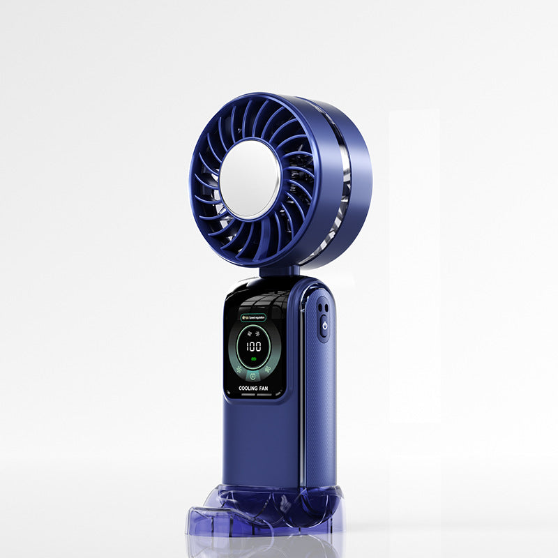 Turbo-Charged Portable Handheld Fan Rechargeable Quiet Operation Compact Design