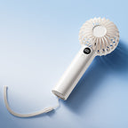 Portable Handheld Cooling Fan with LED Display Rechargeable Battery Lightweight Adjustable Speed