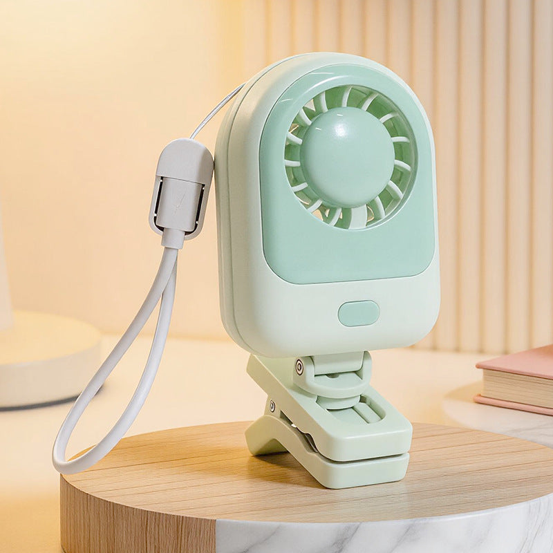 Portable Clip Fan USB Powered with Adjustable Tilt Angle Compact and Lightweight for Travel and Office Use