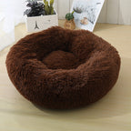 Fluffy Dog Bed Hypoallergenic Soft Round Non-Slip Machine Washable