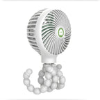 Flexible Tripod Mini Desk Fan Portable USB Rechargeable Adjustable Positioning Compact Cooling Fan