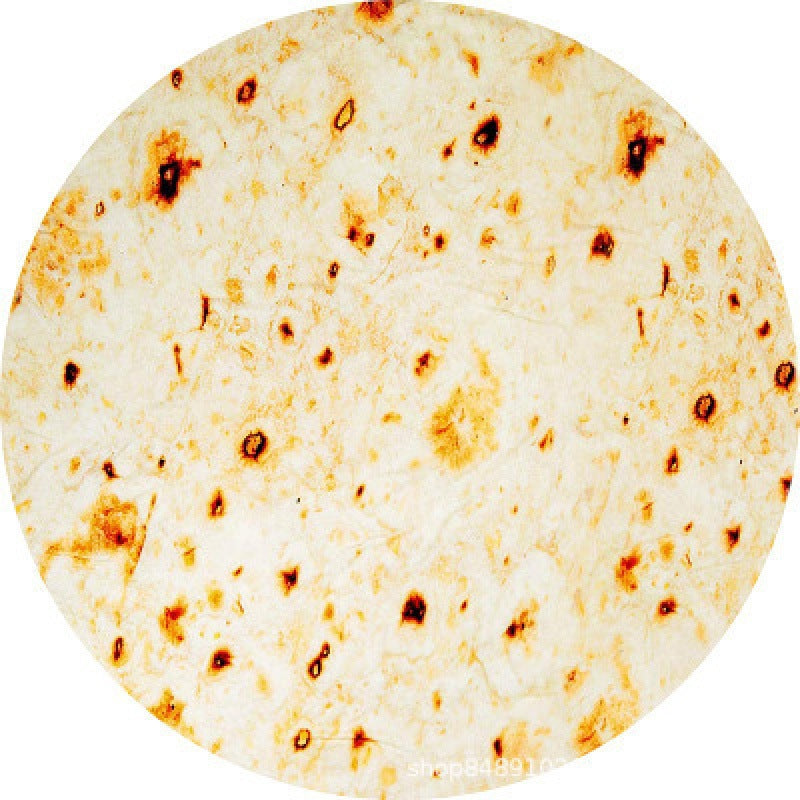 Fun Blanket Soft Cozy Fabric Unisex Tortilla Design Large Machine Washable