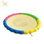 Dog Swimming Pool with Sprinkler System Durable PVC Outdoor Pet Splash Pad for Medium to Large Dogs