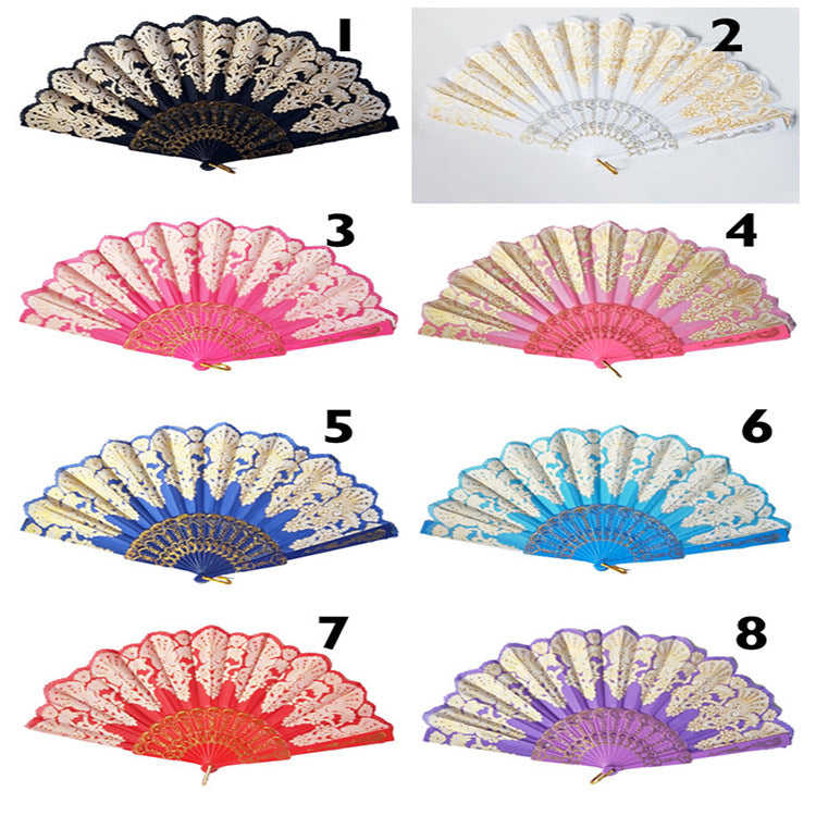 Ladies Folding Fan Lightweight Artistic Design Elegant Accessory