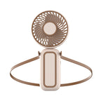 Women Portable Neck Fan with Tilted Head USB Rechargeable Lightweight
