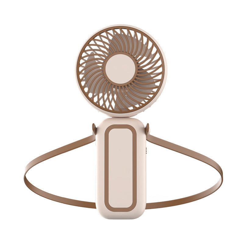 Women Portable Neck Fan with Tilted Head USB Rechargeable Lightweight
