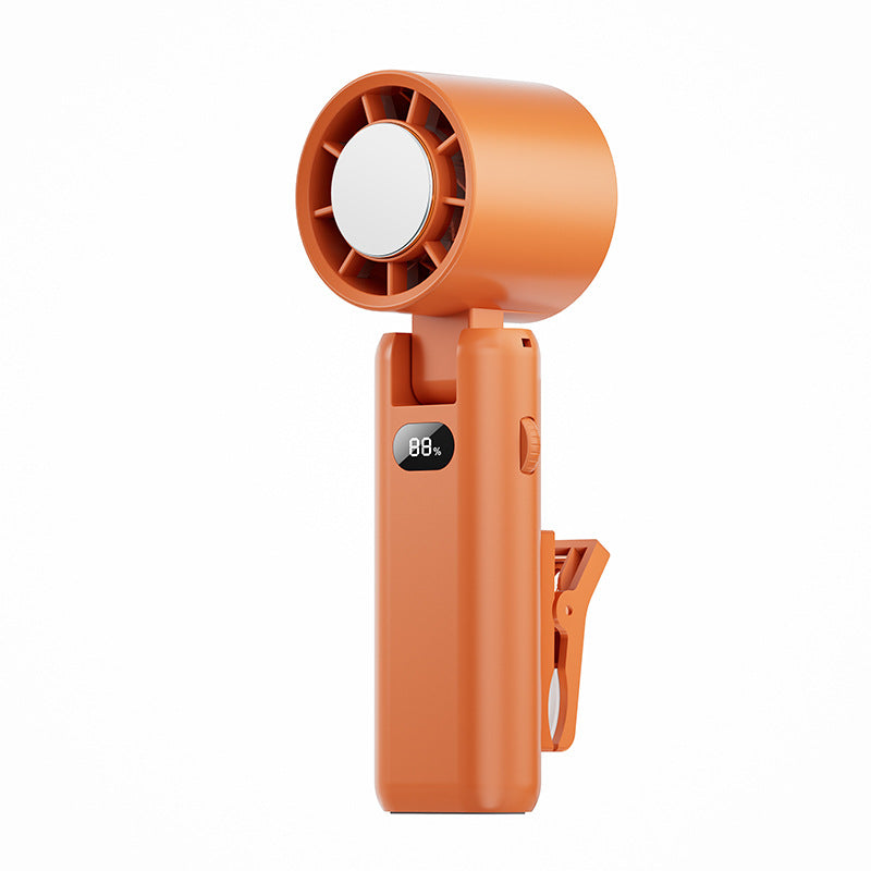 Harrow Rechargeable Personal Handheld Cooling Fan Portable Lightweight with LED Battery Indicator and Clip