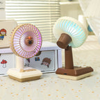 Portable USB Table Fan Ladies Pineapple Design Lightweight Quiet Adjustable Speeds